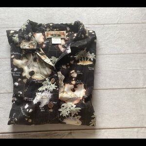 100% Rayon Caribbean Joe Size Large Blouse